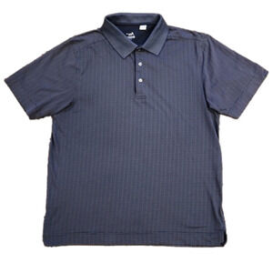 3/$20 Cutter & Buck Blue & Silver Design Polo Shirt